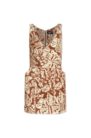 Denim dress with pockets